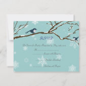 Snowbirds et Snowflakes Robin Blue RSVP (Dos)
