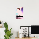 Snowboard Air Poster (Thuiskantoor)