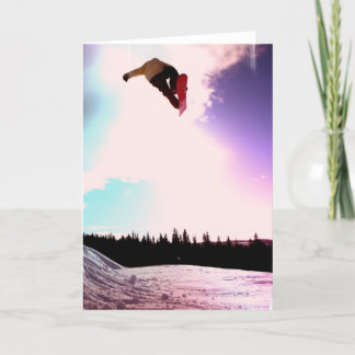 Snowboard Air Wenskaart Kaart