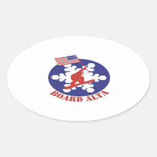 Snowboard Alta Ovale Sticker