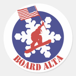Snowboard Alta Ronde Sticker