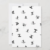 Snowboard Anniversaire Fête Invitation (Dos)