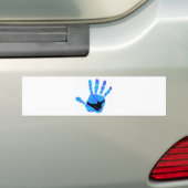 Snowboard Blue Hopper Bumpersticker (Op auto)