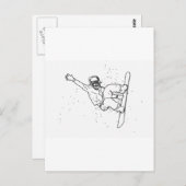 Snowboard Briefkaart (Voorkant / Achterkant)