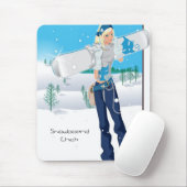 Snowboard Chick Muismat (Met muis)