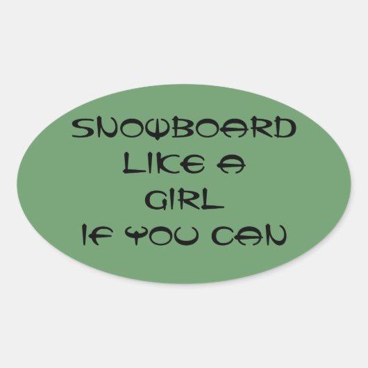 snowboard comme un autocollant fille (Devant)