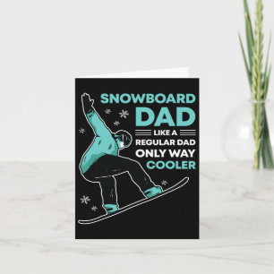 Snowboard Dad Funny Cute Winter Snowboarding Gift Kaart