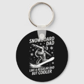 Snowboard Dad Funny Snowboarder Sleutelhanger (Voorkant)