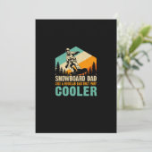 snowboard_dad_like_a_regular_dad_only_way_cooler save the date (Staand voorkant)