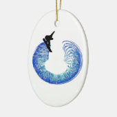 SNOWBOARD DE PIPES KERAMISCH ORNAMENT (Links)