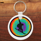 Snowboard de Savoring Sleutelhanger (Voorkant)