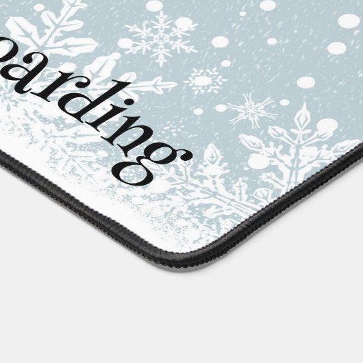 Snowboard Design Desk Mat (Coin)