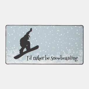 Snowboard Design Desk Mat