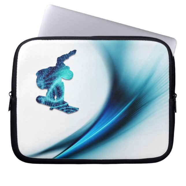Snowboard Design Electronics Bag Laptop Sleeve (Voorkant)