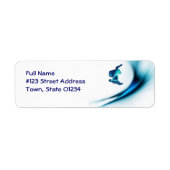 Snowboard Design Mailing Label (Voorkant)