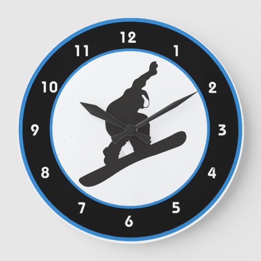 Snowboard Design Mur Horloge (Recto)