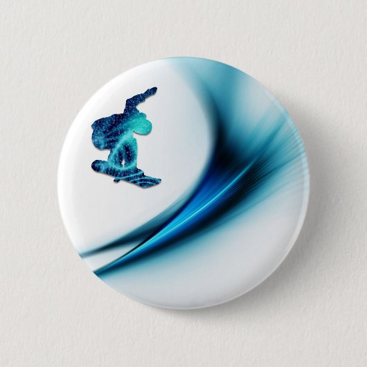 Snowboard Design Round Button (Voorkant)