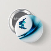 Snowboard Design Round Button (Voorkant /achterkant)