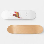 snowboard en acuarela skateboard (Horizontaal)