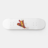 snowboard en acuarela skateboard (Horizontaal)