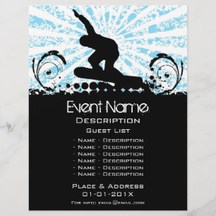 Snowboard Event Promotion Flyer