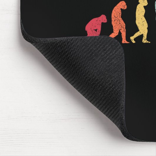 Snowboard evolutie van Man Boarder Monkey Ape naar Muismat (Hoek)