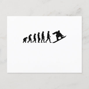 Snowboard Evolution Snowboarding Gift Briefkaart