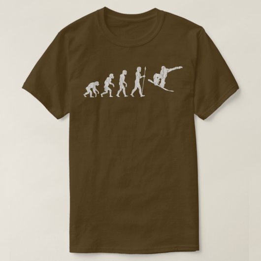 Snowboard Evolution Snowboarding T-shirt (Design voorkant)