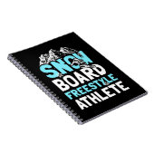 Snowboard Freestyle Athlete Notitieboek (Rechterzijde)