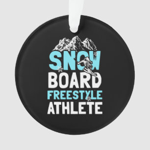 Snowboard Freestyle Athlete Ornament