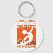 Snowboard Funny Mijn Snowboarden Techniek Sleutelhanger (Voorkant)