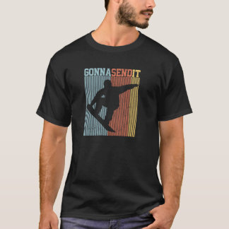 Snowboard Gaat het Verzenden Vintage Retro Freesty T-shirt