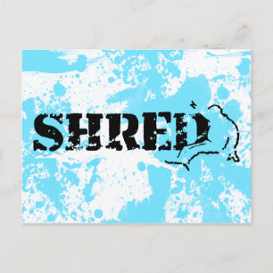 snowboard : geslepen briefkaart