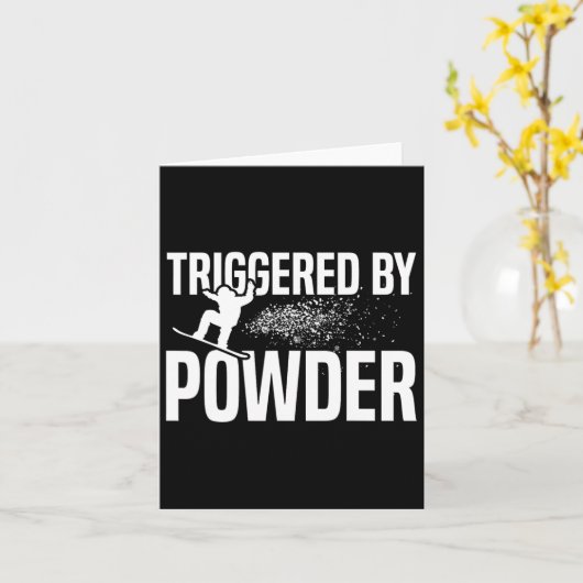 Snowboard getriggerd door poeder 1 kaart (Gele Bloem)