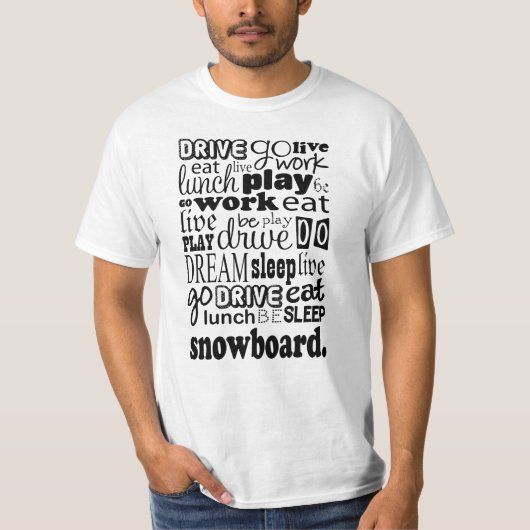 Snowboard Gift T-shirt (Voorkant)