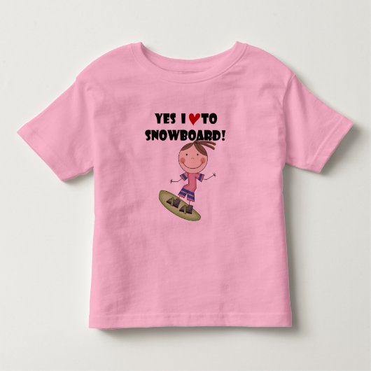 Snowboard Girl Tshirts et cadeaux (Devant)