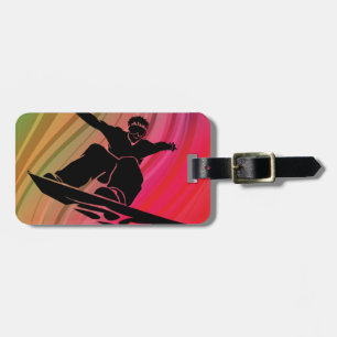 Snowboard Jump Bagagelabel