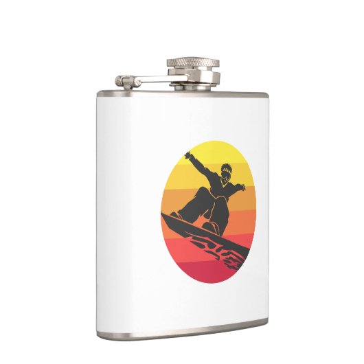 Snowboard Jump Retro Heupfles (Rechts)