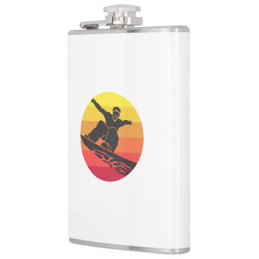 Snowboard Jump Retro Heupfles (Links)