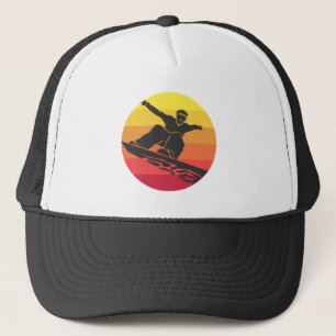 Snowboard Jump Retro Trucker Pet