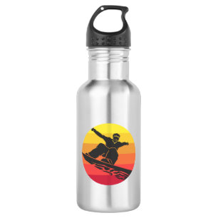 Snowboard Jump Retro Waterfles