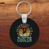 Snowboard Kind Funny Snow Vrouw Snowboarden en S Sleutelhanger (Voorkant)