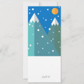 Snowboard Kind Invitation Kaart (Achterkant)