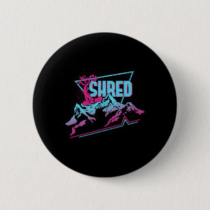 Snowboard Kleding 80s 90s Retro Snowboard Ronde Button 5,7 Cm