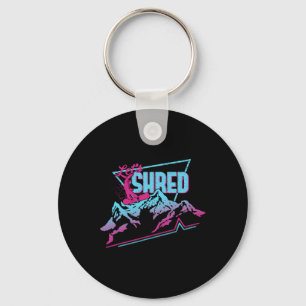 Snowboard Kleding 80s 90s Retro Snowboard Sleutelhanger