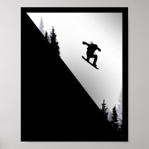 Snowboard Kleding - Snowboarder Snowboard Poster