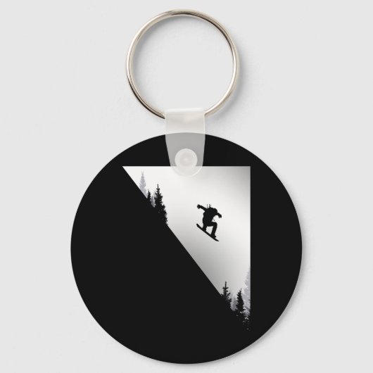 Snowboard Kleding - Snowboarder Snowboard Sleutelhanger (Voorkant)