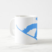 snowboard koffiemok (Voorkant links)
