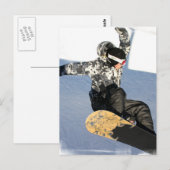 Snowboard Launch Briefkaarten (Voorkant / Achterkant)