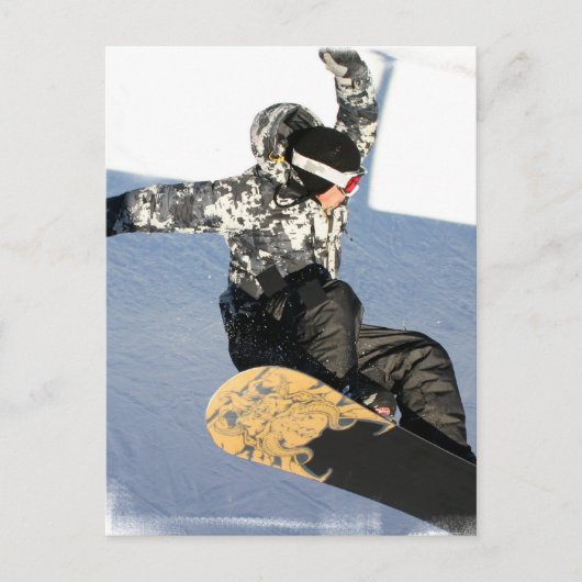 Snowboard Launch Briefkaarten (Voorkant)